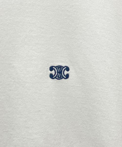 CELINE（セリーヌ）CELINE (セリーヌ) トリオンフルーズTシャツ ホワイト サイズ:XSの古着・服飾アイテム