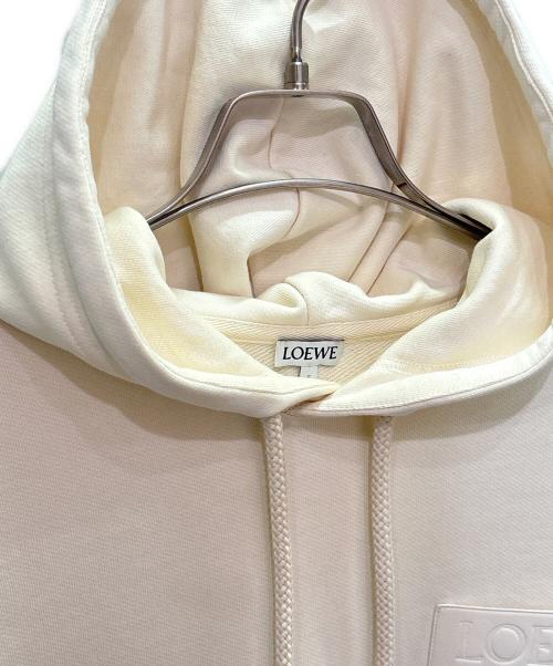 LOEWE（ロエベ）LOEWE (ロエベ) リラックスフィットアナグラムレザーポケットパーカー ベージュ サイズ:XSの古着・服飾アイテム