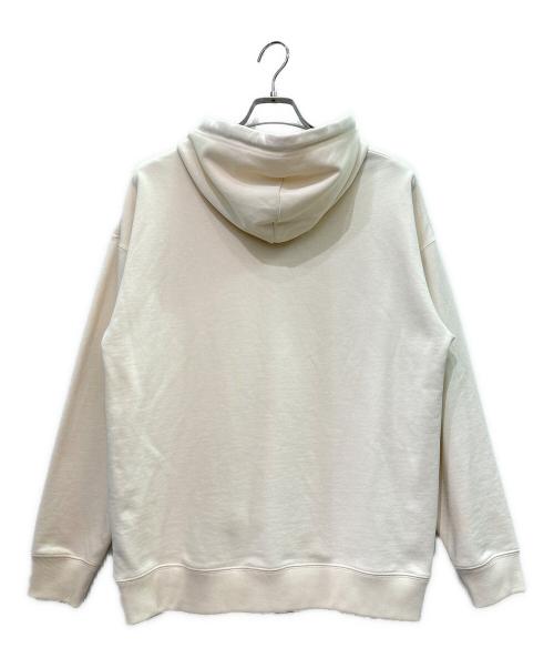 LOEWE（ロエベ）LOEWE (ロエベ) リラックスフィットアナグラムレザーポケットパーカー ベージュ サイズ:XSの古着・服飾アイテム
