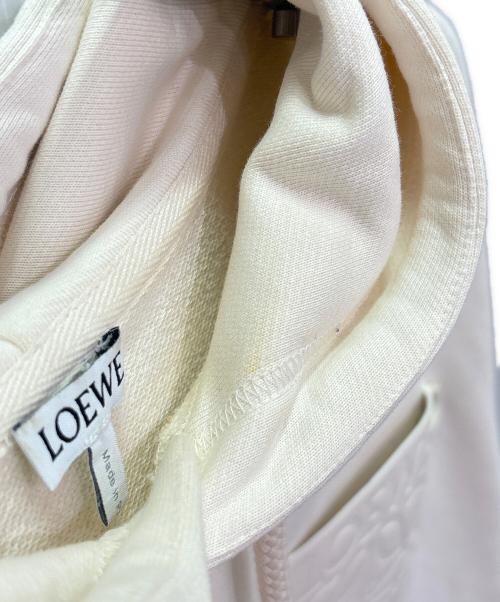 LOEWE（ロエベ）LOEWE (ロエベ) リラックスフィットアナグラムレザーポケットパーカー ベージュ サイズ:XSの古着・服飾アイテム