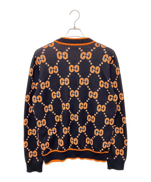 GUCCI（グッチ）GUCCI (グッチ) GGジャカードカーディガアン ブラック サイズ:Mの古着・服飾アイテム