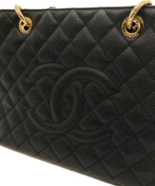 CHANEL（シャネル）CHANEL (シャネル) マトラッセ チェーントートバッグ ブラック サイズ:33の古着・服飾アイテム