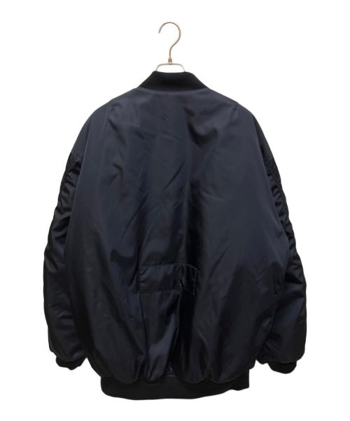 PRADA（プラダ）PRADA (プラダ) ジップアップブルゾンジャケット ネイビー サイズ:XSの古着・服飾アイテム