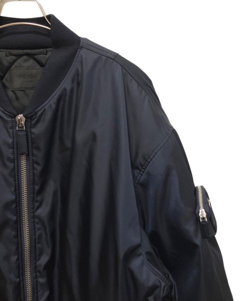 PRADA（プラダ）PRADA (プラダ) ジップアップブルゾンジャケット ネイビー サイズ:XSの古着・服飾アイテム
