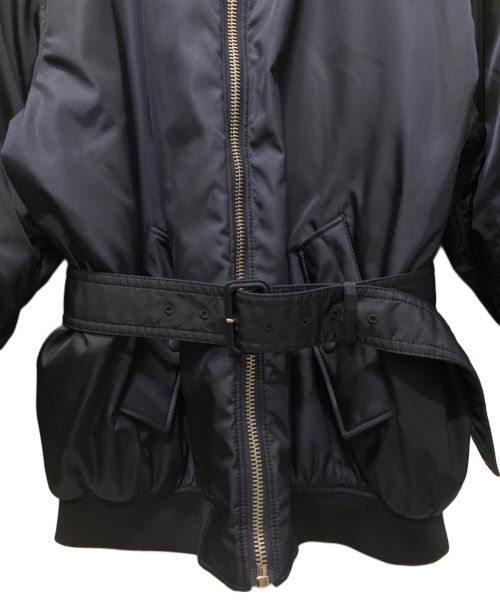 PRADA（プラダ）PRADA (プラダ) ジップアップブルゾンジャケット ネイビー サイズ:XSの古着・服飾アイテム