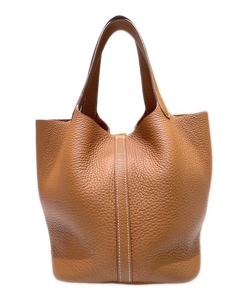 HERMES（エルメス）HERMES (エルメス) ピコタンロック MM/ゴールド金具/トリヨンクレマンス/ゴールド/U刻印 ゴールド サイズ:MMの古着・服飾アイテム