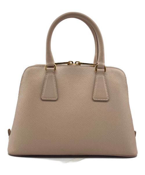 PRADA（プラダ）PRADA (プラダ) サフィアーノラクス 2WAYハンドバッグ ベージュの古着・服飾アイテム