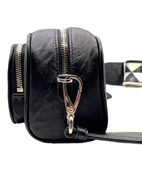 PRADA（プラダ）PRADA (プラダ) シンボルトライアングルロゴショルダーバッグ ブラック サイズ:-の古着・服飾アイテム