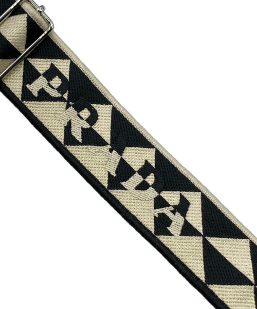PRADA（プラダ）PRADA (プラダ) シンボルトライアングルロゴショルダーバッグ ブラック サイズ:-の古着・服飾アイテム