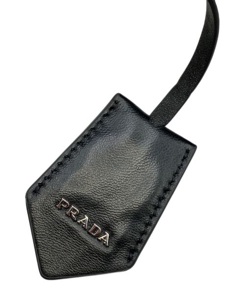 PRADA（プラダ）PRADA (プラダ) シンボルトライアングルロゴショルダーバッグ ブラック サイズ:-の古着・服飾アイテム