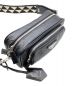 中古・古着 PRADA (プラダ) シンボルトライアングルロゴショルダーバッグ ブラック サイズ:-：260000円