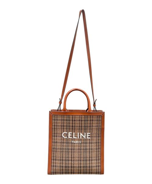 CELINE（セリーヌ）CELINE (セリーヌ) スモール バーティカルカバ ブラウン サイズ:スモールの古着・服飾アイテム