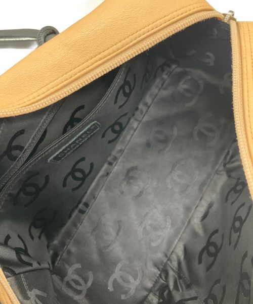 CHANEL（シャネル）CHANEL (シャネル) マトラッセ レザーハンドバッグ ブラック×ベージュ サイズ:27の古着・服飾アイテム