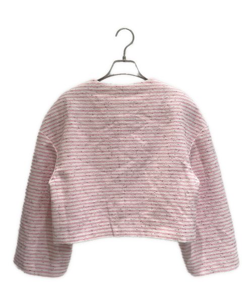 CHANEL（シャネル）CHANEL (シャネル) ツイードセットアップ ピンク×ホワイト サイズ:34の古着・服飾アイテム