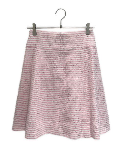 CHANEL（シャネル）CHANEL (シャネル) ツイードセットアップ ピンク×ホワイト サイズ:34の古着・服飾アイテム