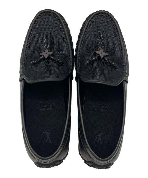 LOUIS VUITTON（ルイ ヴィトン）LOUIS VUITTON (ルイ ヴィトン) LVレーサーラインローファー ブラック サイズ:9の古着・服飾アイテム