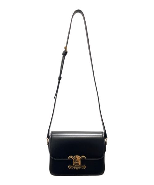 CELINE（セリーヌ）CELINE (セリーヌ) ティーン トリオンフ バッグ ノワールの古着・服飾アイテム