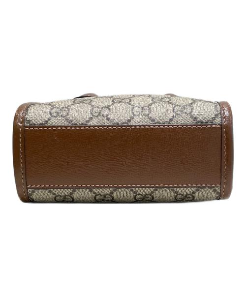 GUCCI（グッチ）GUCCI (グッチ) インターロッキングGミニトートバッグ ブラウンの古着・服飾アイテム