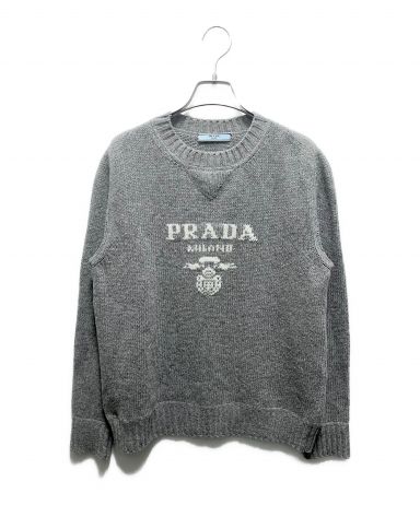 “PRADA プラダ　ニットポロ　カシミヤ PRADA/プラダ_Men通販 | スーパーファインウール ポロシャツ【送料無料