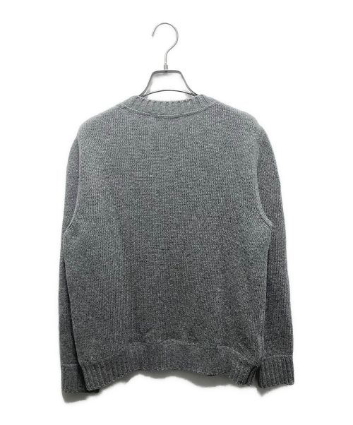 PRADA（プラダ）PRADA (プラダ) カシミヤロゴニット グレー サイズ:38の古着・服飾アイテム