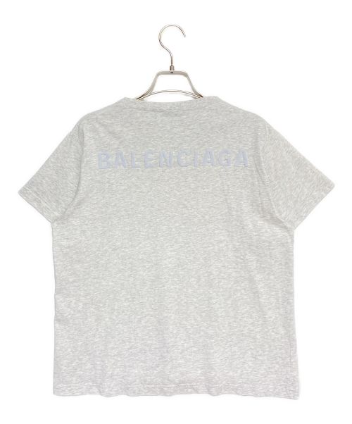 BALENCIAGA（バレンシアガ）BALENCIAGA (バレンシアガ) バックロゴTシャツ グレー サイズ:Lの古着・服飾アイテム