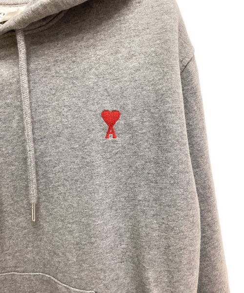 AMIPARIS（アミパリス）AMIPARIS (アミパリス) ロゴ刺繍パーカー グレー サイズ:XSの古着・服飾アイテム