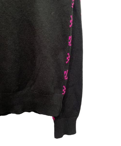 LOUIS VUITTON（ルイ ヴィトン）LOUIS VUITTON (ルイ ヴィトン) ハーフモノグラムカシミヤニット ブラック サイズ:XSの古着・服飾アイテム