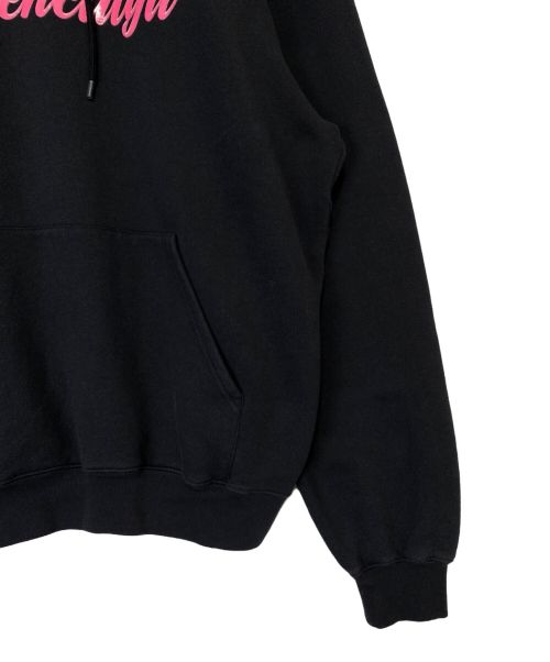BALENCIAGA（バレンシアガ）BALENCIAGA (バレンシアガ) バービーロゴプリントプルオーバーパーカー ブラック サイズ:XSの古着・服飾アイテム