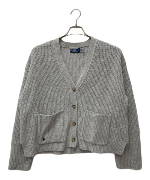 POLO RALPH LAUREN（ポロ・ラルフローレン）POLO RALPH LAUREN (ポロ・ラルフローレン) ローゲージニットカーディガン グレー サイズ:Mの古着・服飾アイテム