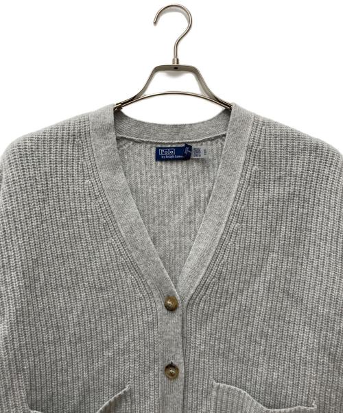 POLO RALPH LAUREN（ポロ・ラルフローレン）POLO RALPH LAUREN (ポロ・ラルフローレン) ローゲージニットカーディガン グレー サイズ:Mの古着・服飾アイテム
