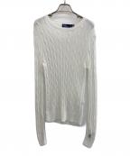 POLO RALPH LAURENポロ・ラルフローレン）の古着「ケーブルニット」｜ホワイト