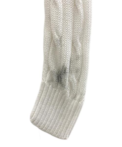 POLO RALPH LAUREN（ポロ・ラルフローレン）POLO RALPH LAUREN (ポロ・ラルフローレン) ケーブルニット ホワイト サイズ:Mの古着・服飾アイテム