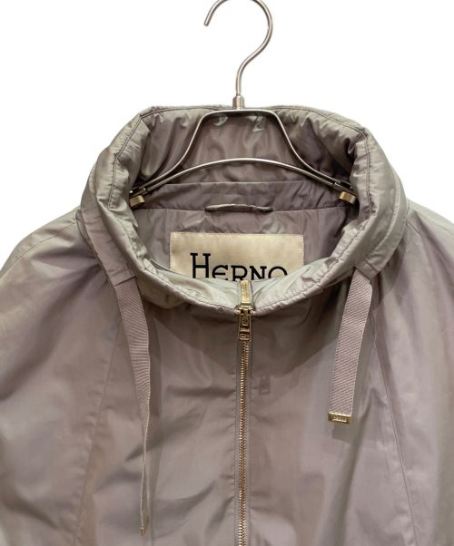 HERNO（ヘルノ）HERNO (ヘルノ) ナイロン フーデッドジップコート グレー サイズ:40の古着・服飾アイテム