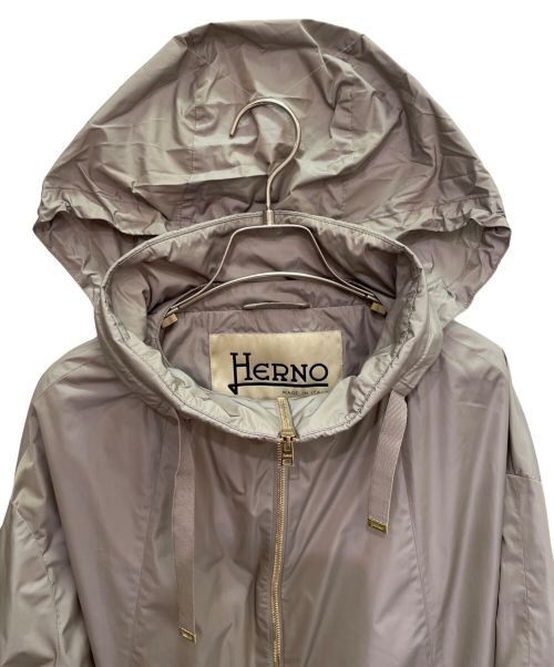 HERNO（ヘルノ）HERNO (ヘルノ) ナイロン フーデッドジップコート グレー サイズ:40の古着・服飾アイテム