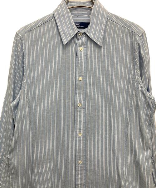 POLO RALPH LAUREN（ポロ・ラルフローレン）POLO RALPH LAUREN (ポロ・ラルフローレン) シャツワンピース スカイブルー サイズ:Mの古着・服飾アイテム