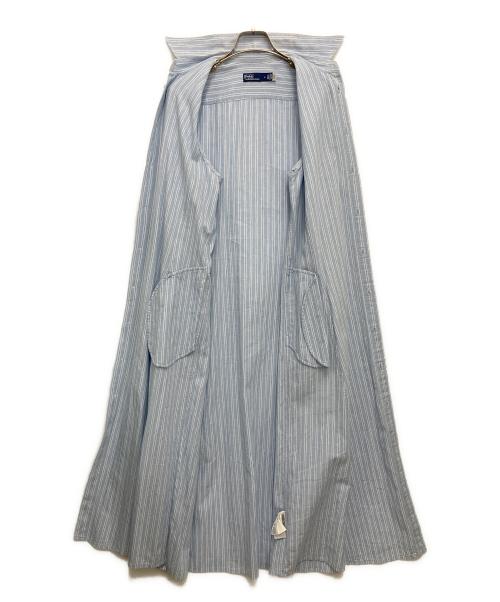 POLO RALPH LAUREN（ポロ・ラルフローレン）POLO RALPH LAUREN (ポロ・ラルフローレン) シャツワンピース スカイブルー サイズ:Mの古着・服飾アイテム