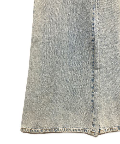 CHANEL（シャネル）CHANEL (シャネル) バックCOCOマークフレアワイドデニムパンツ スカイブルー サイズ:SIZE 34の古着・服飾アイテム