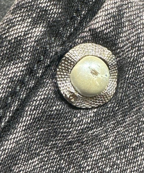 CHANEL（シャネル）CHANEL (シャネル) ワイドデニムパンツ ブラック サイズ:34の古着・服飾アイテム