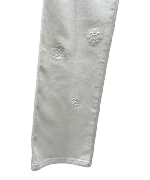 CHANEL（シャネル）CHANEL (シャネル) ココマークカメリアパンツ ホワイト サイズ:36の古着・服飾アイテム