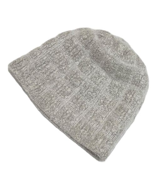 CHANEL（シャネル）CHANEL (シャネル) ココマークニット帽 グレーの古着・服飾アイテム
