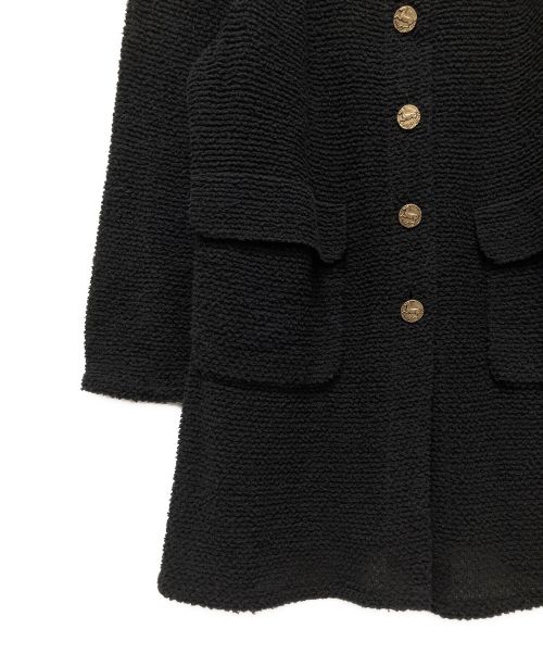 CHANEL（シャネル）CHANEL (シャネル) ホースボタンニットカーディガン ブラック サイズ:40の古着・服飾アイテム