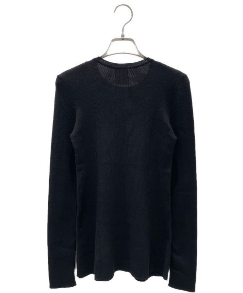 CHANEL（シャネル）CHANEL (シャネル) ココボタンカシミヤシルクニット ブラック サイズ:40の古着・服飾アイテム