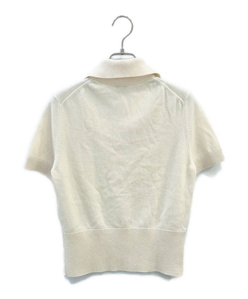 CHANEL（シャネル）CHANEL (シャネル) ニットポロシャツ ホワイト サイズ:36の古着・服飾アイテム