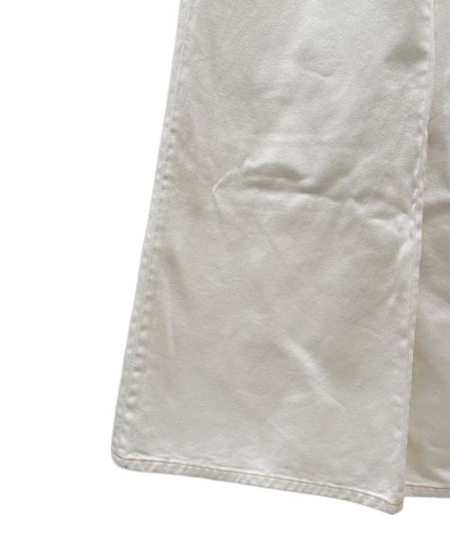 CHANEL（シャネル）CHANEL (シャネル) ココマーク ワイド デニム パンツ ホワイト サイズ:34の古着・服飾アイテム