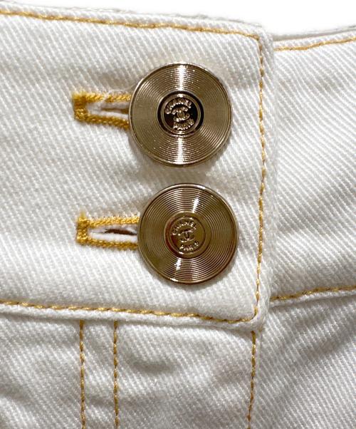 CHANEL（シャネル）CHANEL (シャネル) ココマーク ワイド デニム パンツ ホワイト サイズ:34の古着・服飾アイテム