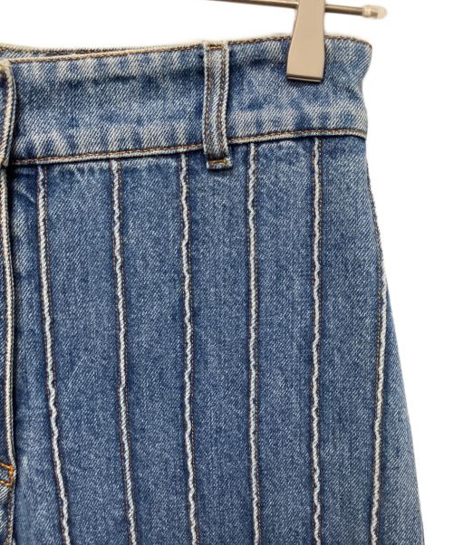 CHANEL（シャネル）CHANEL (シャネル) ワイドフレアデニムパンツ インディゴ サイズ:34の古着・服飾アイテム