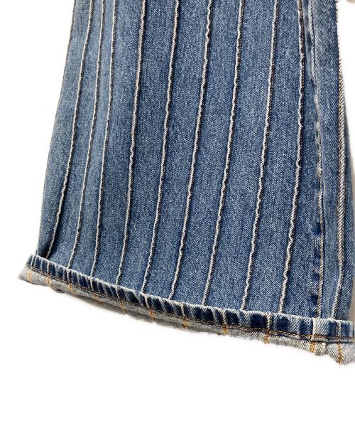CHANEL（シャネル）CHANEL (シャネル) ワイドフレアデニムパンツ インディゴ サイズ:34の古着・服飾アイテム