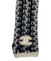 中古・古着 CHANEL (シャネル) カシミヤ混アームカバー ネイビー×ホワイト：60000円