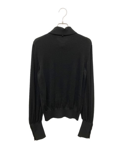 CHANEL（シャネル）CHANEL (シャネル) ココマークニットポロシャツ ブラック サイズ:34の古着・服飾アイテム