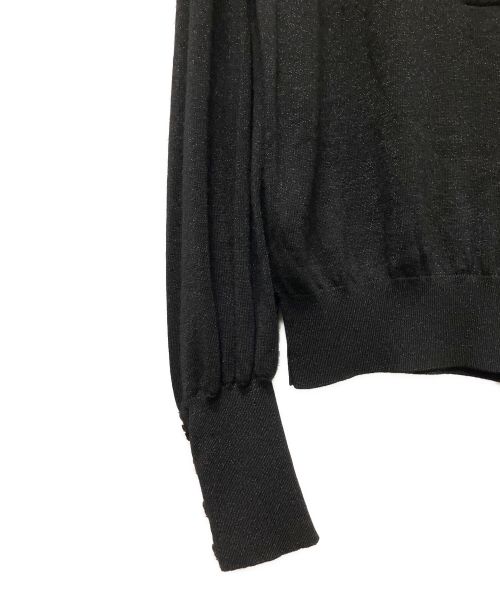 CHANEL（シャネル）CHANEL (シャネル) ココマークニットポロシャツ ブラック サイズ:34の古着・服飾アイテム